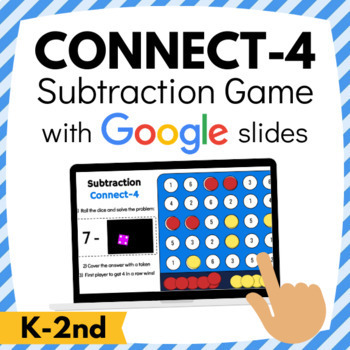 Preview of Subtraction Game for Google Slides┃CONNECT 4┃Distance Learning