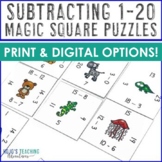 SUBTRACTION Within 20 Worksheet Alternatives: 1st or 2nd G