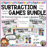 Subtraction Games BUNDLE | Kindergarten, First 1st & Secon