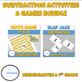 Subtraction Games Bundle Kindergarten 1st Grade