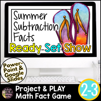 Preview of Subtraction Games | Facts Fluency | Summer Math Games | 2nd Grade Math Games