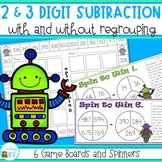 Two and Three Digit Subtraction with and without Regrouping