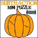 Subtraction Halloween/Fall Pumpkin Cooperative Mini-Puzzle