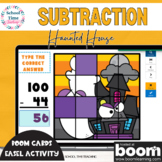 Subtraction Halloween Haunted House Uncover the Picture Di