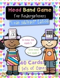 Subtraction Head Band Game for Kindergarteners