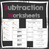 Subtraction - Kindergarten - Worksheets - Math