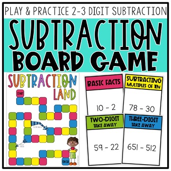 2 3 digit subtraction board game by simply creative teaching tpt