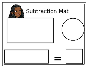 Preview of Subtraction Mat (editable)