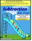 Subtraction Math Center Activity for Visual Learners and S