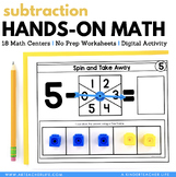 Subtraction Math Centers Kindergarten