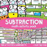 Subtraction Math Centers and Games Pack