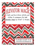 Subtraction Math & ELA Activity & Station: Elevator Magic