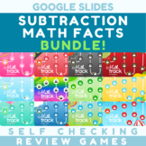 Subtraction Math Facts 0-12 BUNDLE Digital Review Game