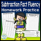 Subtraction Facts: Subtraction Fact Fluency Homework Pract