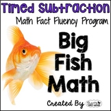 Subtraction Math Facts Timed Tests-  "Big Fish Math"