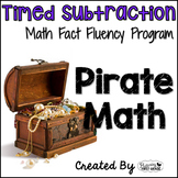 Subtraction Math Facts Timed Tests-"Pirate Math"