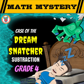 Preview of Subtraction Math Mystery Activity Game - Subtracting Larger Numbers & Regrouping