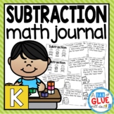 Subtraction Math Review Journal for Kindergarten