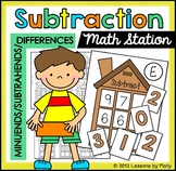 Subtraction Fluency Math Center