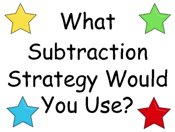 Preview of Subtraction Math Strategies Posters