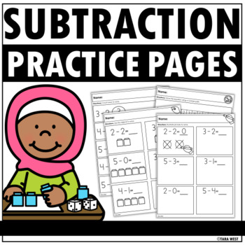 Preview of Subtraction Math Strategies Practice Pages