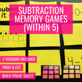 Subtraction Memory Games (within 5)