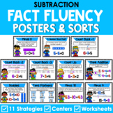 Subtraction Mental Math Strategy Posters - Super Hero Theme