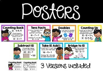 Subtraction Strategies - Posters, Games, Activities & Worksheets