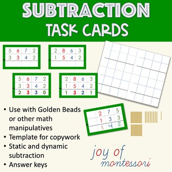 Preview of Subtraction Montessori Method