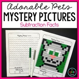 Mystery Pictures Pets - Subtraction Facts