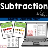Subtraction, One Less, Digital Version ONLY, GOOGLE SLIDES