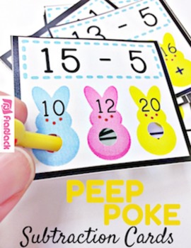 Preview of Subtraction Peep Poke