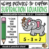 Explain Subtraction Equations Kindergarten Math FLORIDA B.