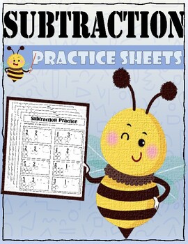 Preview of Subtraction Practice Sheets (Within 10)
