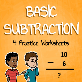 Subtraction Practice Worksheets Mini Pack by Storyboard That | TPT