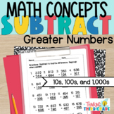 Subtraction Practice Worksheets With and Without Regroupin