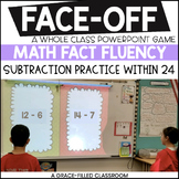 Subtraction Facts 0-12 within 24 (End of Year Edition)