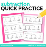 Subtraction Quick Practice
