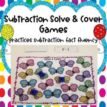 Preview of Subtraction Solve & Cover Games