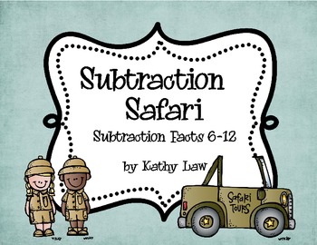Subtraction Safari Games by Kathy Law | Teachers Pay Teachers