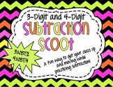 Subtraction Scoot - 3.NBT.2 , 4.NBT.4 - 3-Digit and 4-Digi