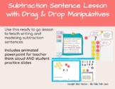 Subtraction Sentences Online Lesson, inc. Virtual Manipulatives