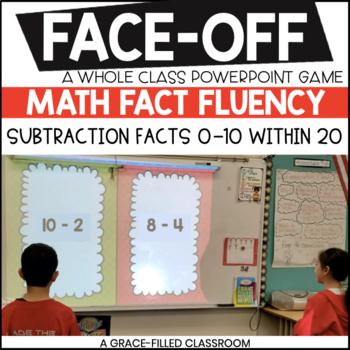 Preview of Subtraction Facts 0-10 within 20 (Christmas Edition)