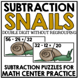 Subtraction Snails - Two Digit Without Regrouping - Guided
