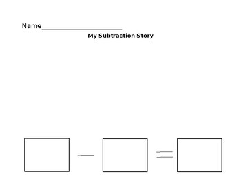 Preview of Subtraction Story