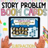 Subtraction Story Problems Boom Cards™ | Digital Task Cards