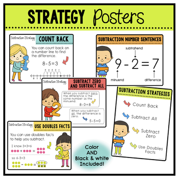 Subtraction Strategies by Cheerful Teaching | TPT