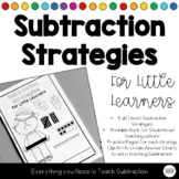Subtraction Strategies Book Practice Pages Anchor Charts W