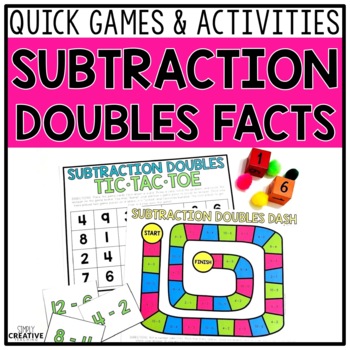 Subtraction Strategies Bundle for Count Up & Back, Doubles, & Friends of 10