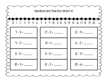 Subtraction Strategies Practice Sheets by Mrs P's Firsties | TPT